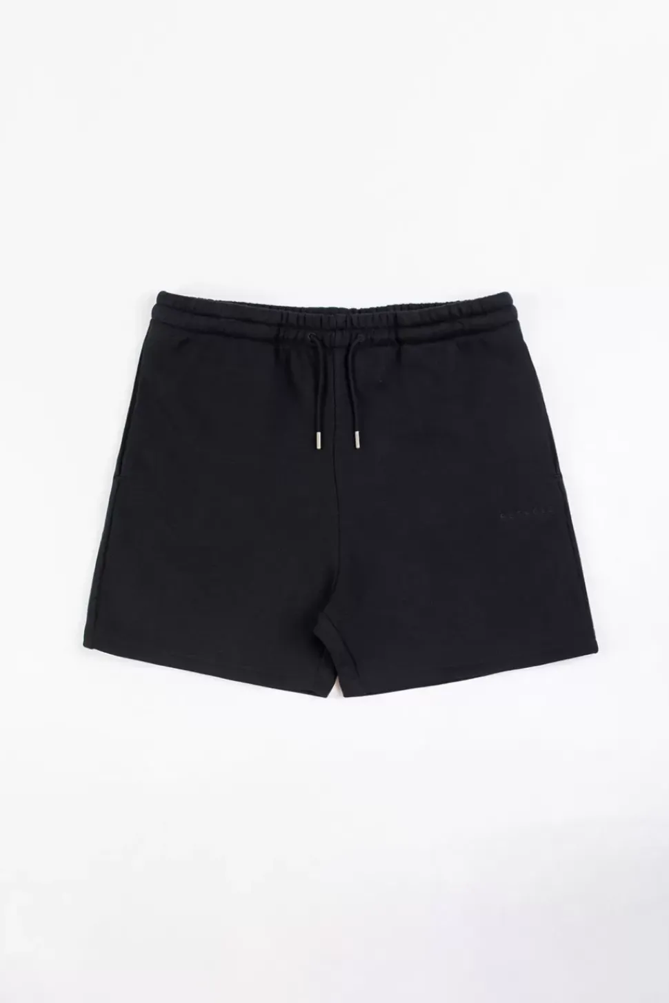 Logo Sweatshorts Aus Bio-Baumwolle Schwarz