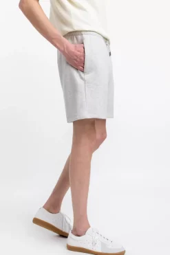 Logo Sweatshorts Aus Bio-Baumwolle Grau