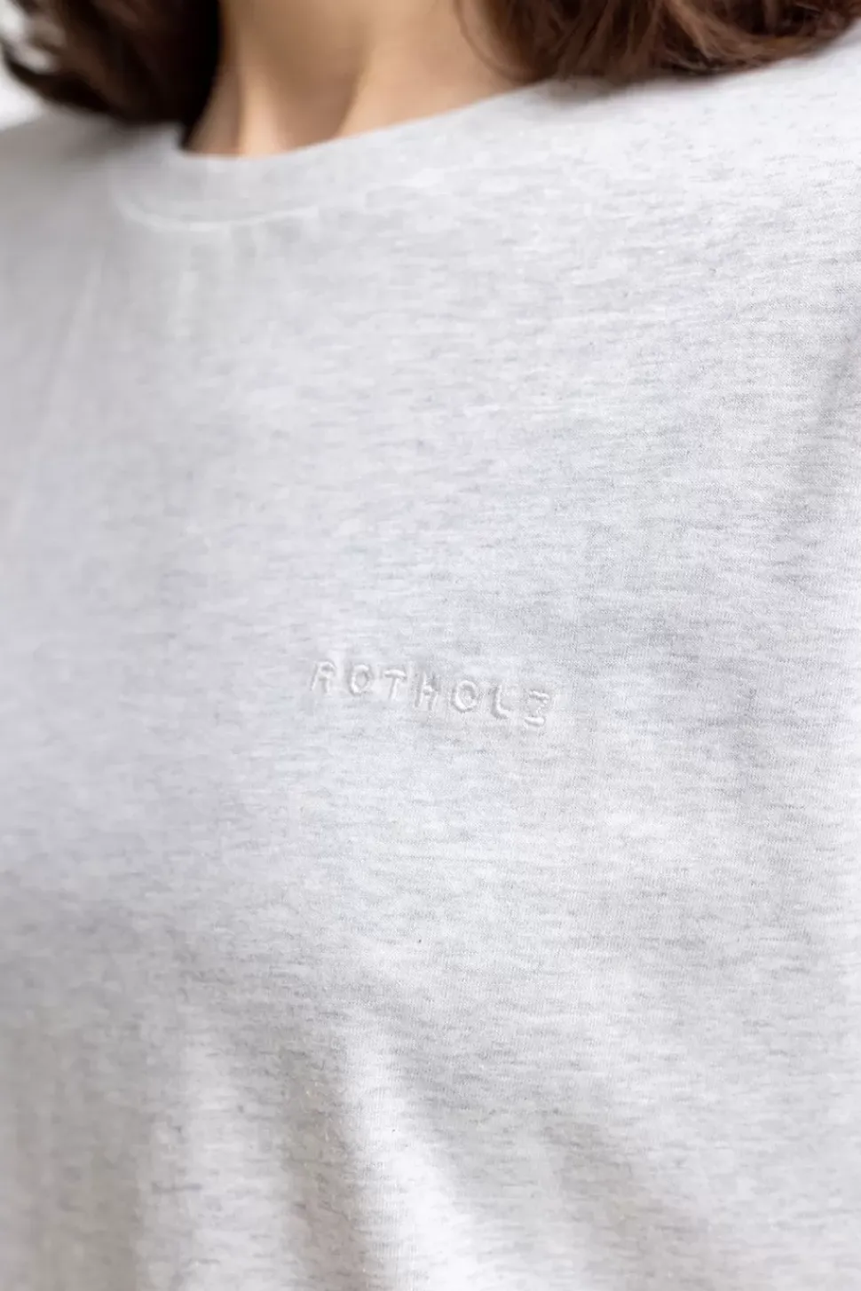 Logo T-Shirt Aus Bio-Baumwolle Grau