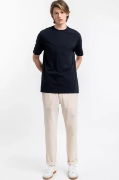 Logo T-Shirt Aus Bio-Baumwolle Schwarz