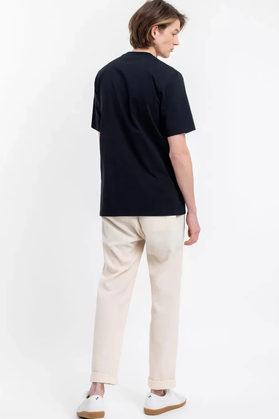 Logo T-Shirt Aus Bio-Baumwolle Schwarz