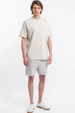 Logo T-Shirt Aus Bio-Baumwolle Creme