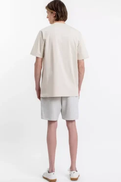 Logo T-Shirt Aus Bio-Baumwolle Creme