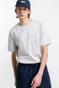 Logo T-Shirt Aus Bio-Baumwolle Grau