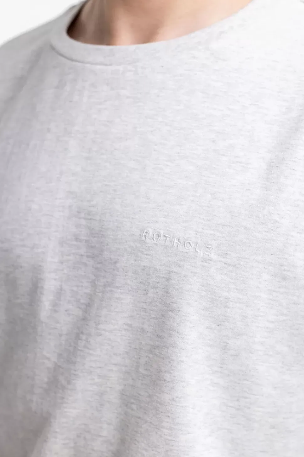 Logo T-Shirt Aus Bio-Baumwolle Grau