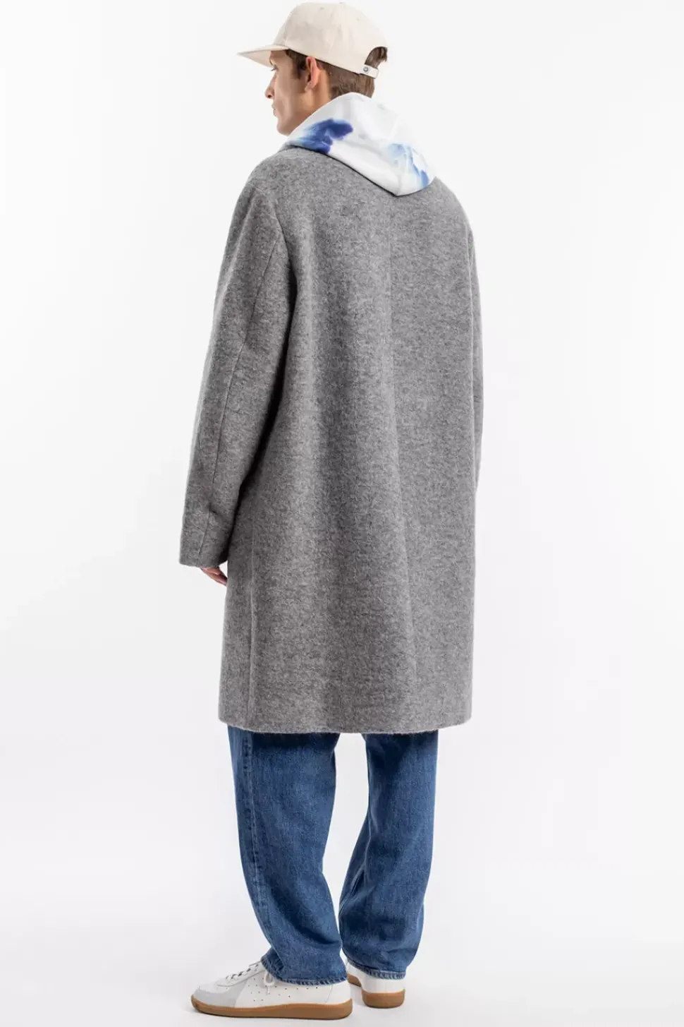 Mantel Bio Wollmischung - Grau