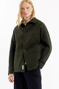 Moleskin Jacke Bio Baumwolle - Oliv