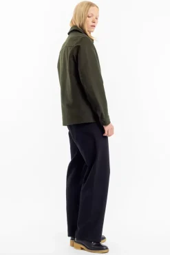 Moleskin Jacke Bio Baumwolle - Oliv