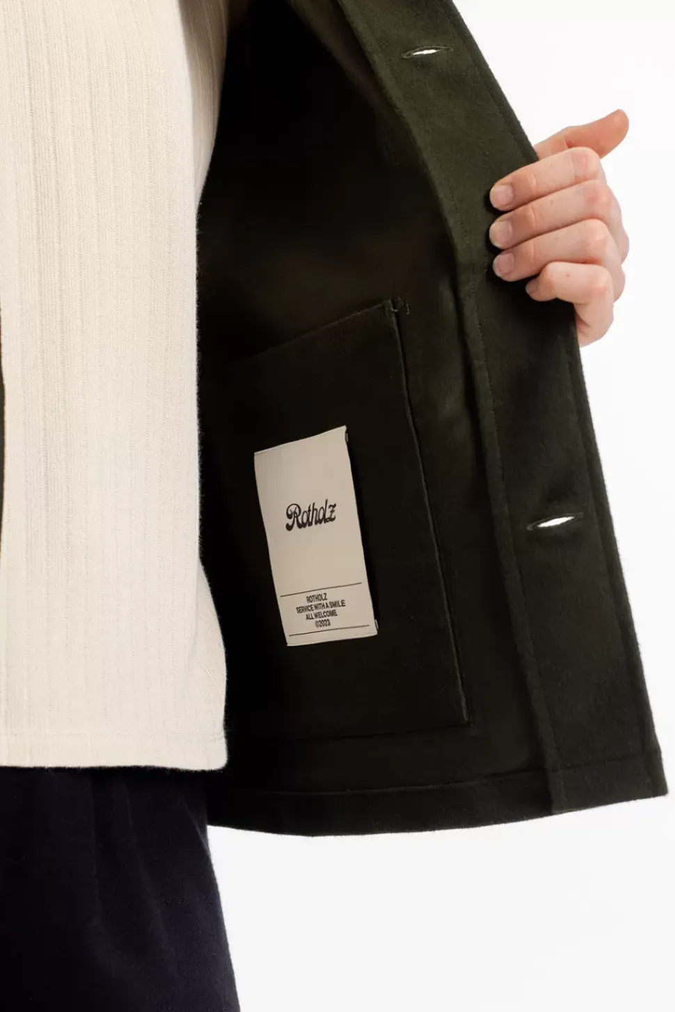 Moleskin Jacke Bio Baumwolle - Oliv