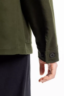 Moleskin Jacke Bio Baumwolle - Oliv