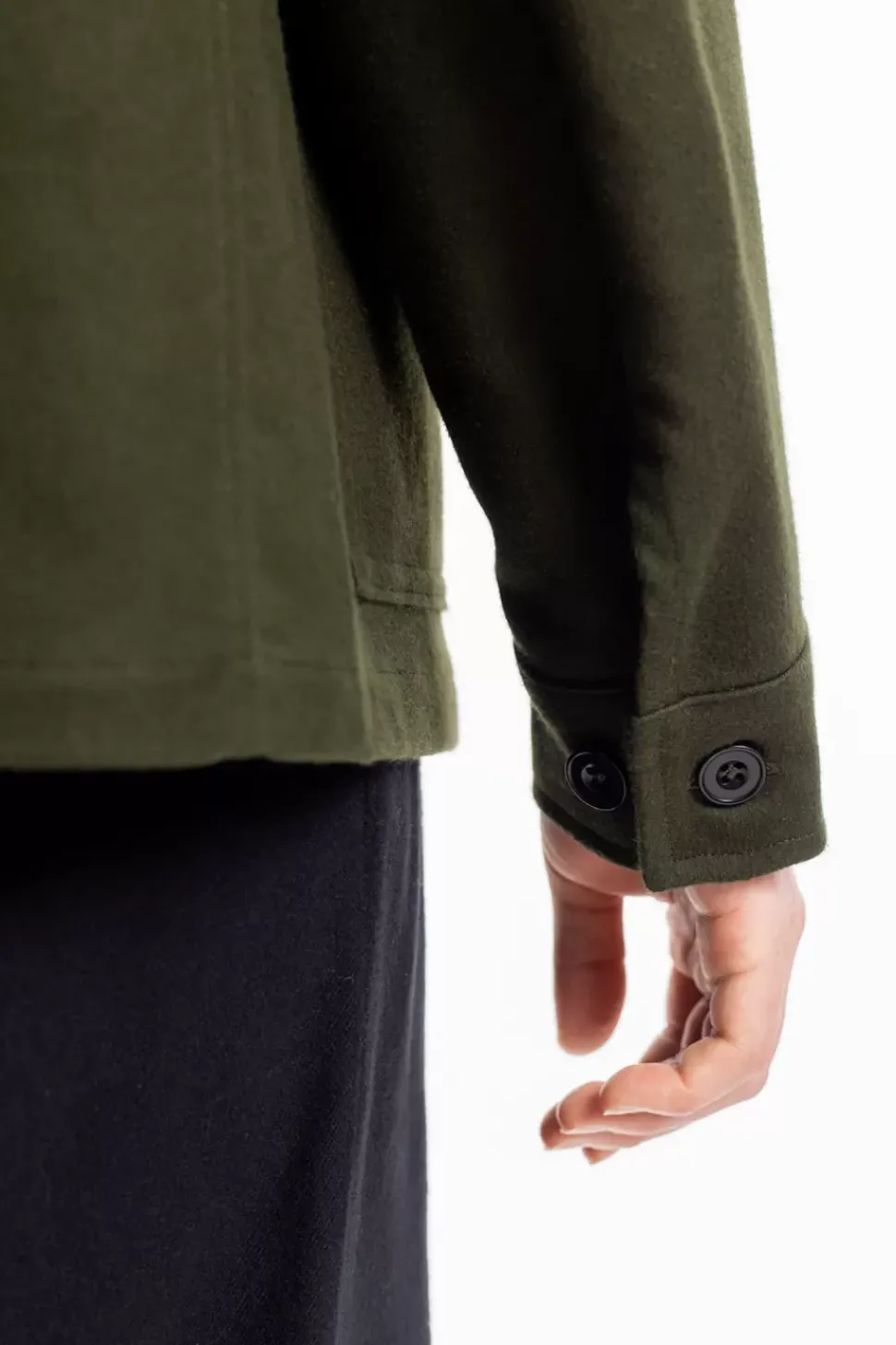Moleskin Jacke Bio Baumwolle - Oliv