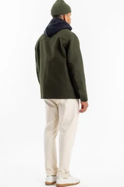 Moleskin Jacke Bio Baumwolle - Oliv
