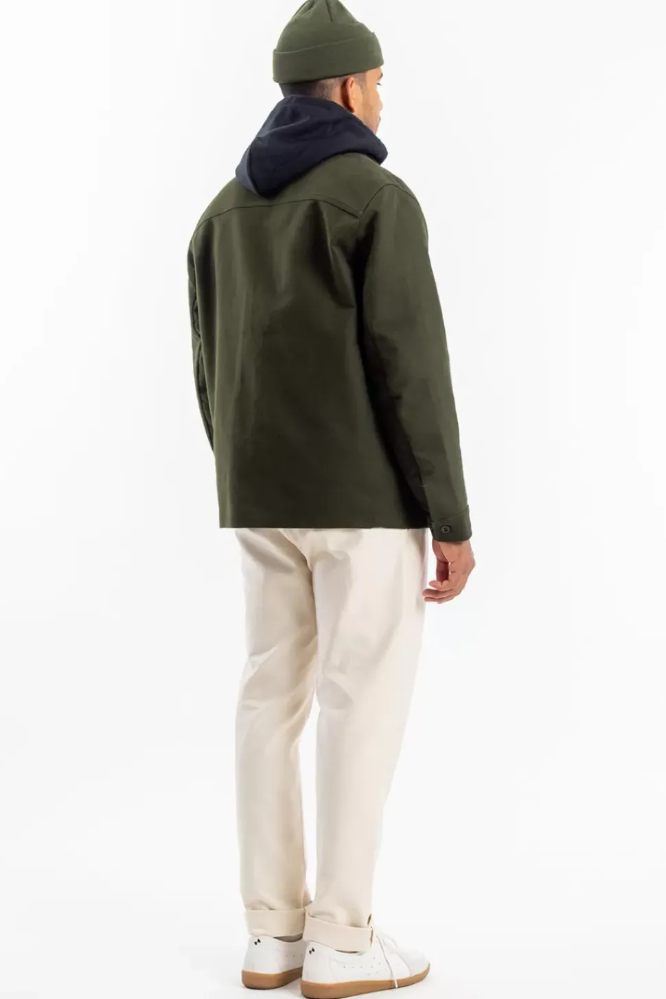Moleskin Jacke Bio Baumwolle - Oliv