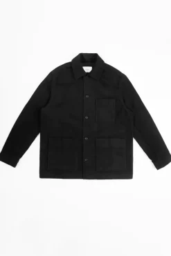 Moleskin Jacke Bio Baumwolle - Schwarz