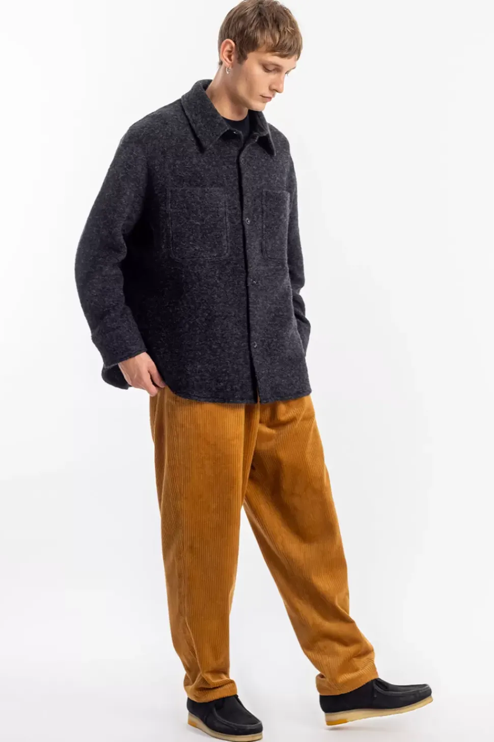 Overshirt Bio Wollmischung - Anthrazit
