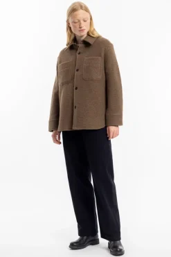 Overshirt Bio Wollmischung - Braun