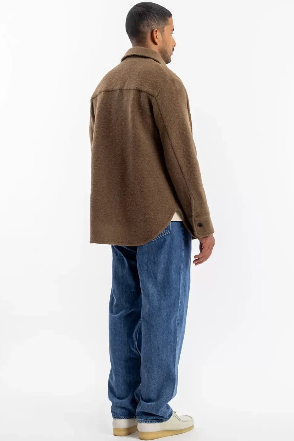 Overshirt Bio Wollmischung - Braun