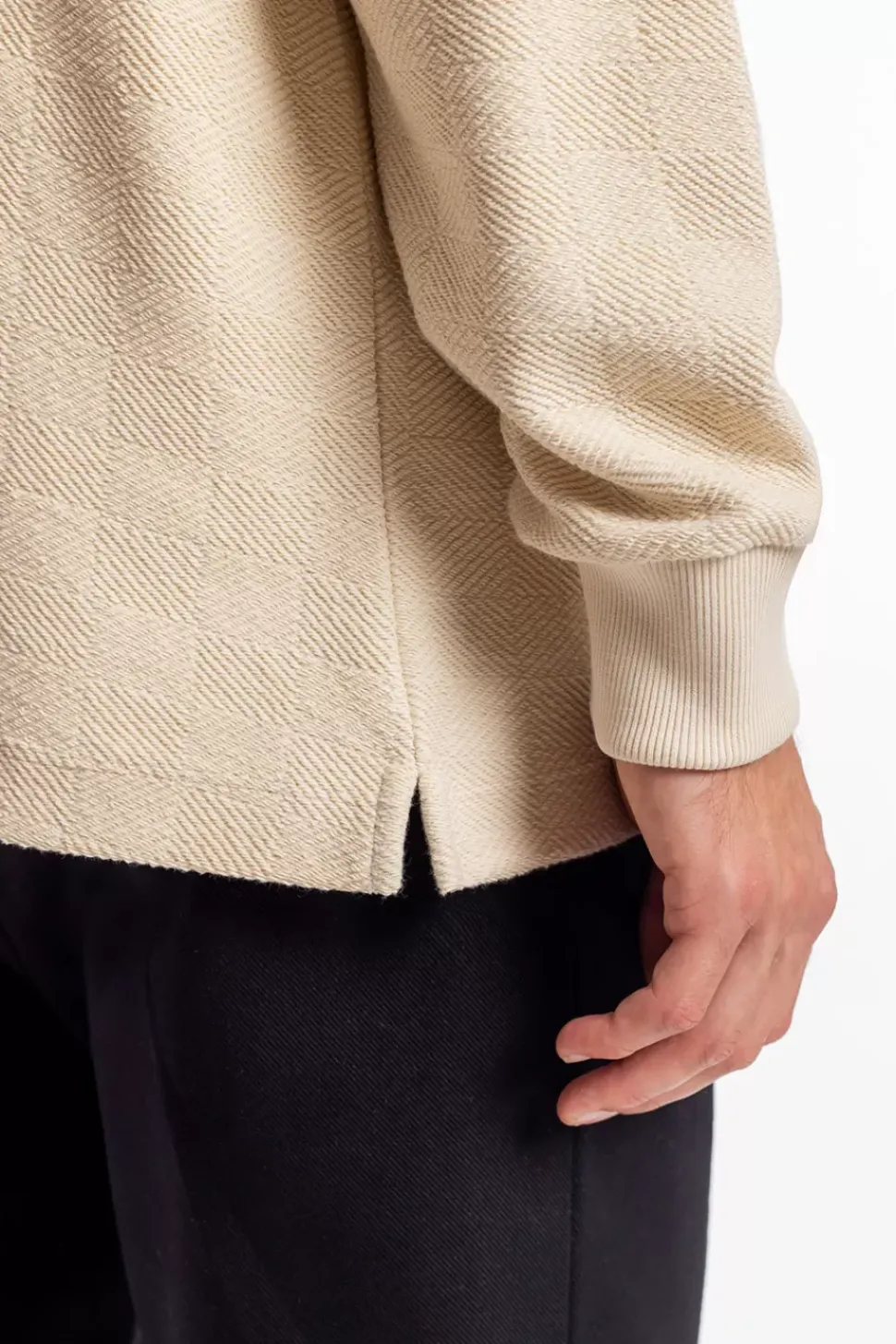 Polo Jersey Bio Baumwolle - Creme