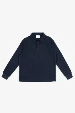 Polo Jersey Bio Baumwolle - Dunkelblau