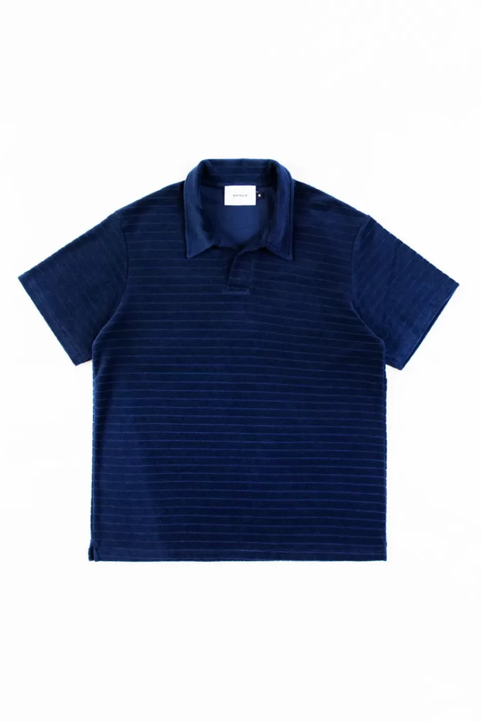 Polo Shirt Aus Bio Frottee Blau