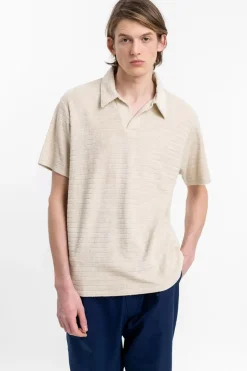 Polo Shirt Aus Bio Frottee Creme