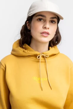 Retro Logo Hoodie Senfgelb