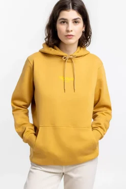 Retro Logo Hoodie Senfgelb