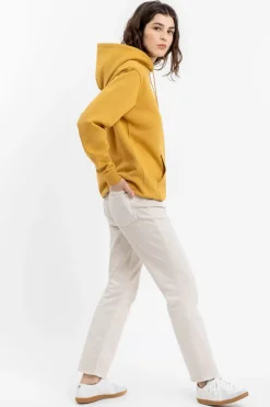 Retro Logo Hoodie Senfgelb