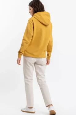 Retro Logo Hoodie Senfgelb