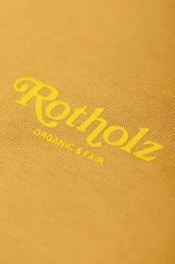Retro Logo Hoodie Senfgelb