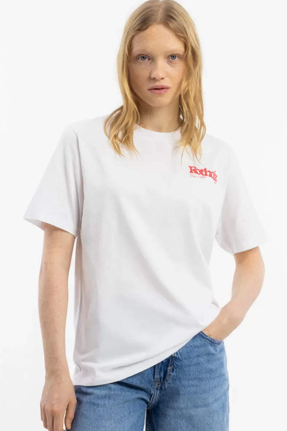 Retro Logo T-Shirt Bio Baumwolle - Weis