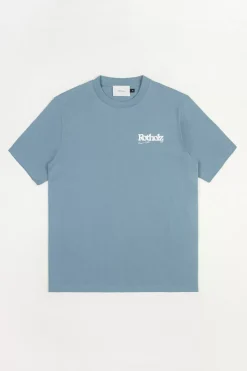 Retro Logo T-Shirt Bio Baumwolle - Hellblau