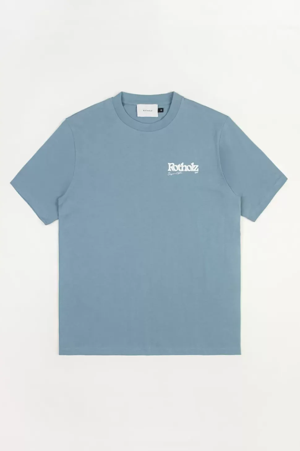 Retro Logo T-Shirt Bio Baumwolle - Hellblau
