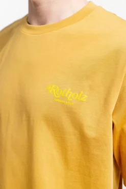 Retro Logo T-Shirt Senfgelb
