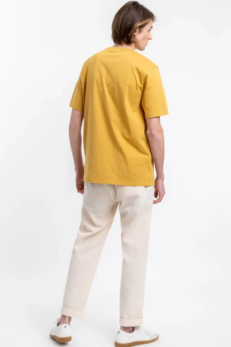 Retro Logo T-Shirt Senfgelb