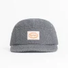 Retro 5-Panel Cap Schwarz Kariert