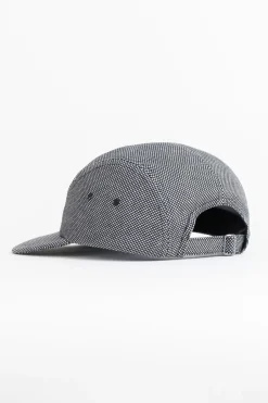 Retro 5-Panel Cap Schwarz Kariert