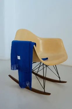 Schal Merinowolle - Kobalt Blau
