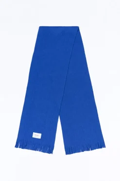 Schal Merinowolle - Kobalt Blau