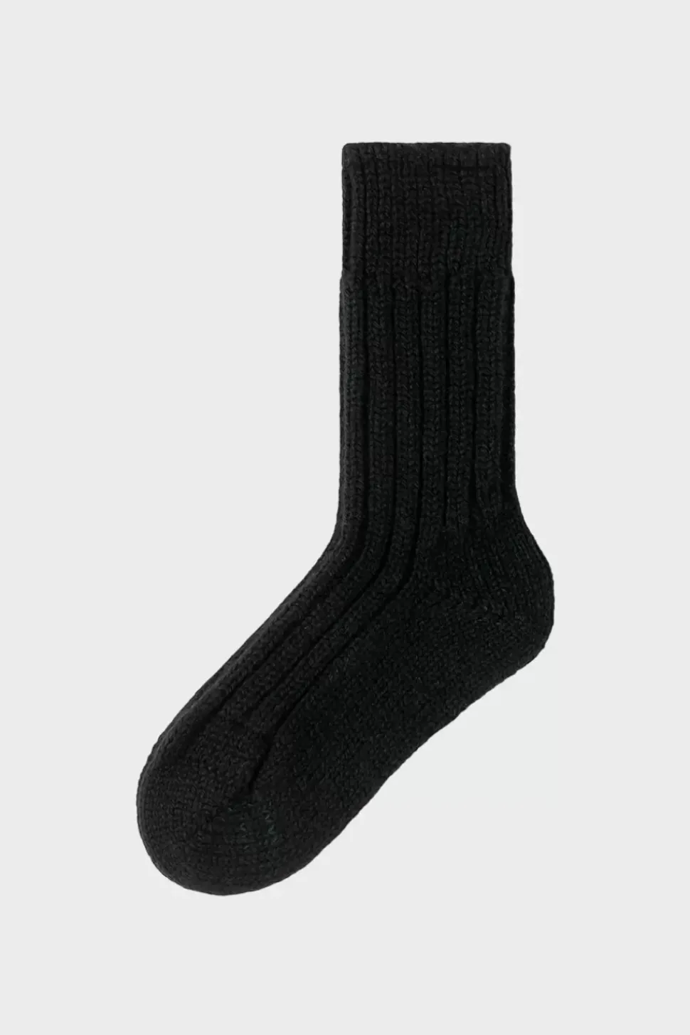 Schwere Socken Schurwolle - Schwarz