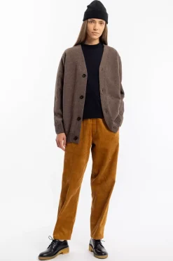 Strick Cardigan Wollmischung - Braun
