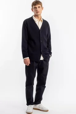 Strick Cardigan Wollmischung - Schwarz