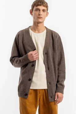 Strick Cardigan Wollmischung - Braun
