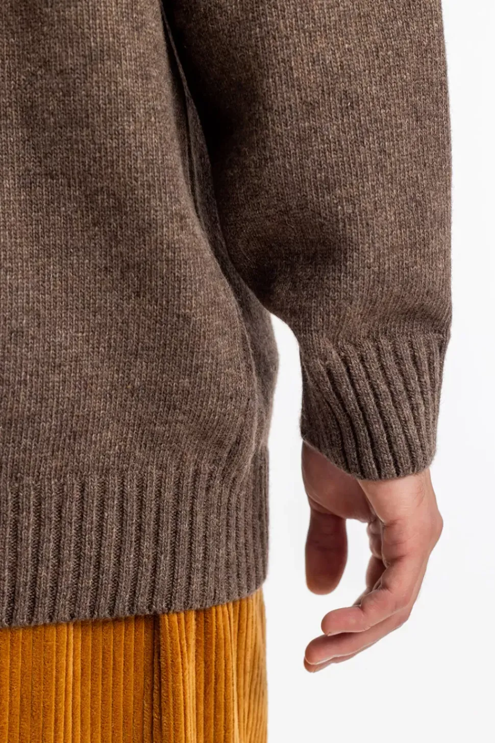 Strick Cardigan Wollmischung - Braun