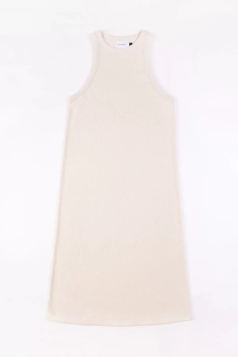 Strick Kleid Aus Bio-Baumwolle Off-White