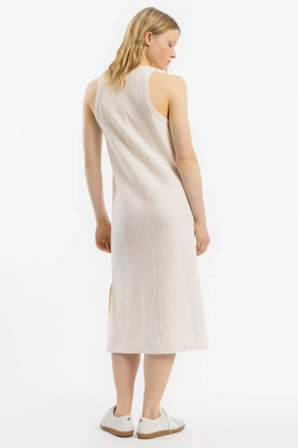 Strick Kleid Bio Baumwolle - Creme