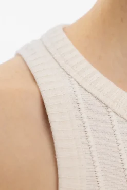 Strick Kleid Bio Baumwolle - Creme