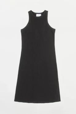 Strick Kleid Bio Baumwolle - Schwarz