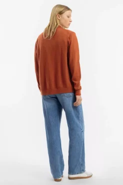Strick Shirt Merinowolle - Rot