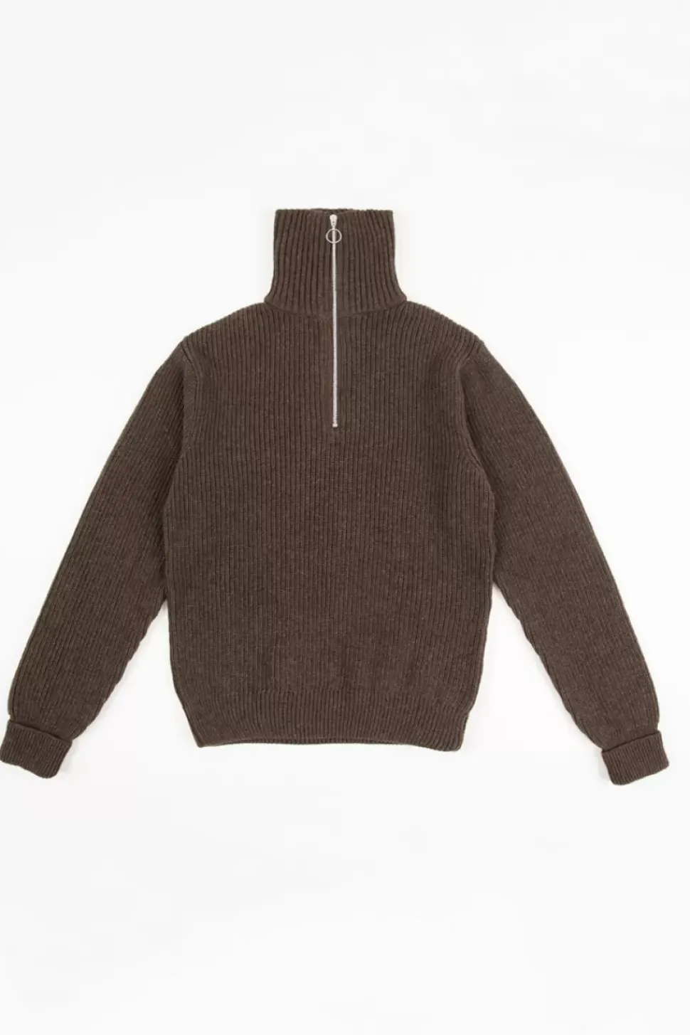 Strick Troyer Wollmischung - Braun
